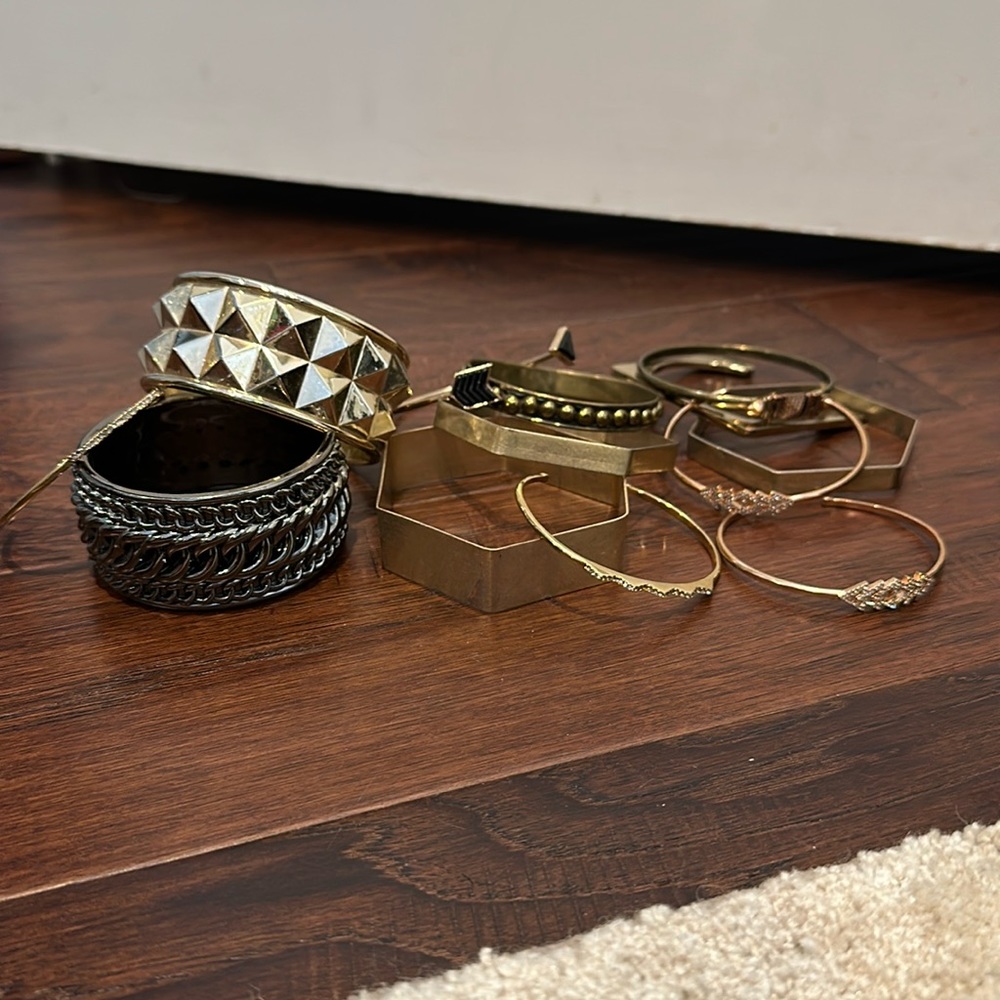Burke of fun fashion bangles and cuffs in metal and plastic